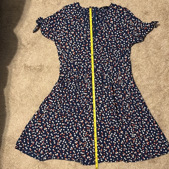 NWOT Madewell Navy Blue Flower Dress-Size 10 - Picture 12 of 16